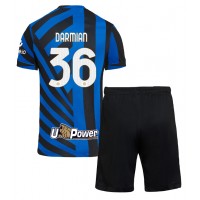 Inter Milan Matteo Darmian #36 Fußballbekleidung Heimtrikot Kinder 2024-25 Kurzarm (+ kurze hosen)